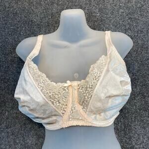 Vintage Playtex Secrets Floral Signature Underwire Bra 4422 Size 44C Ivory